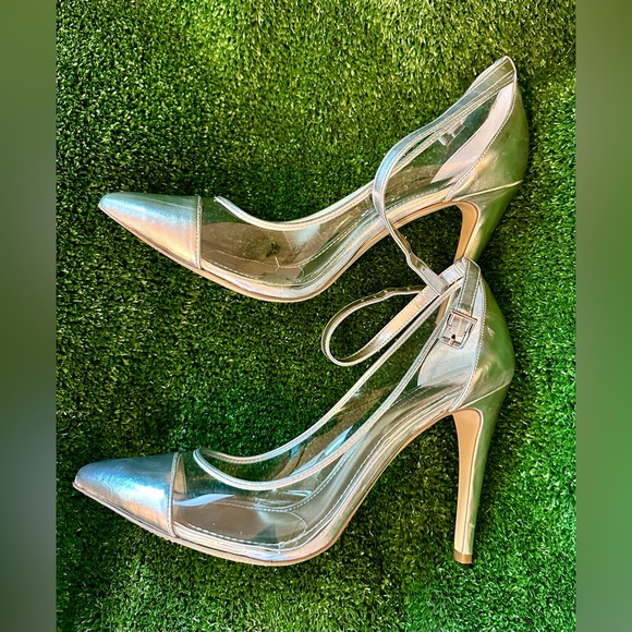 BCBGeneration “BG-Cynthia” Brand New in Box Heels, Size 11 M, Silver/Transparent - Picture 5 of 12